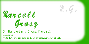 marcell grosz business card